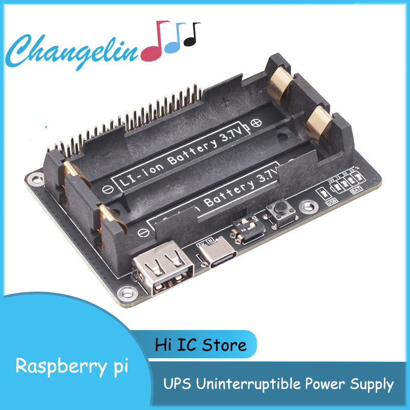 Raspberry Pi Uninterrupted Power Supply Ups 18650 - ラズベリーパイ18650 ups無停電電源拡張usbポート電源供給装置ラズベリーパイ4 b/3B + / 3B/2B