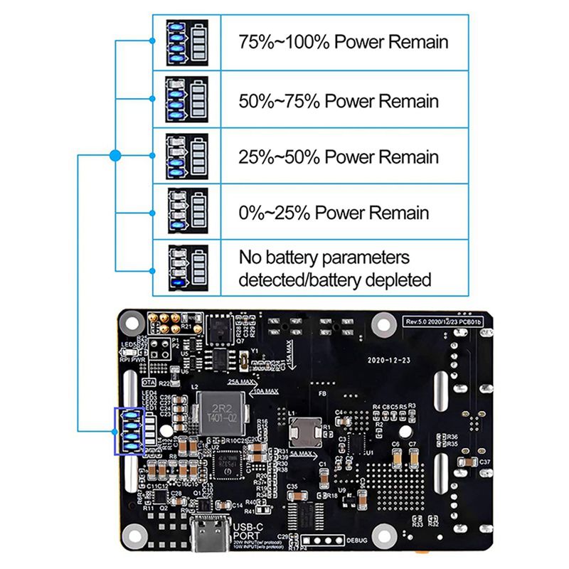 繊細な質感-2X Raspberry Pi 4 UPS電源用 - Raspberry Pi Uninterrupted Power Supply Ups 18650 のレビューと価格