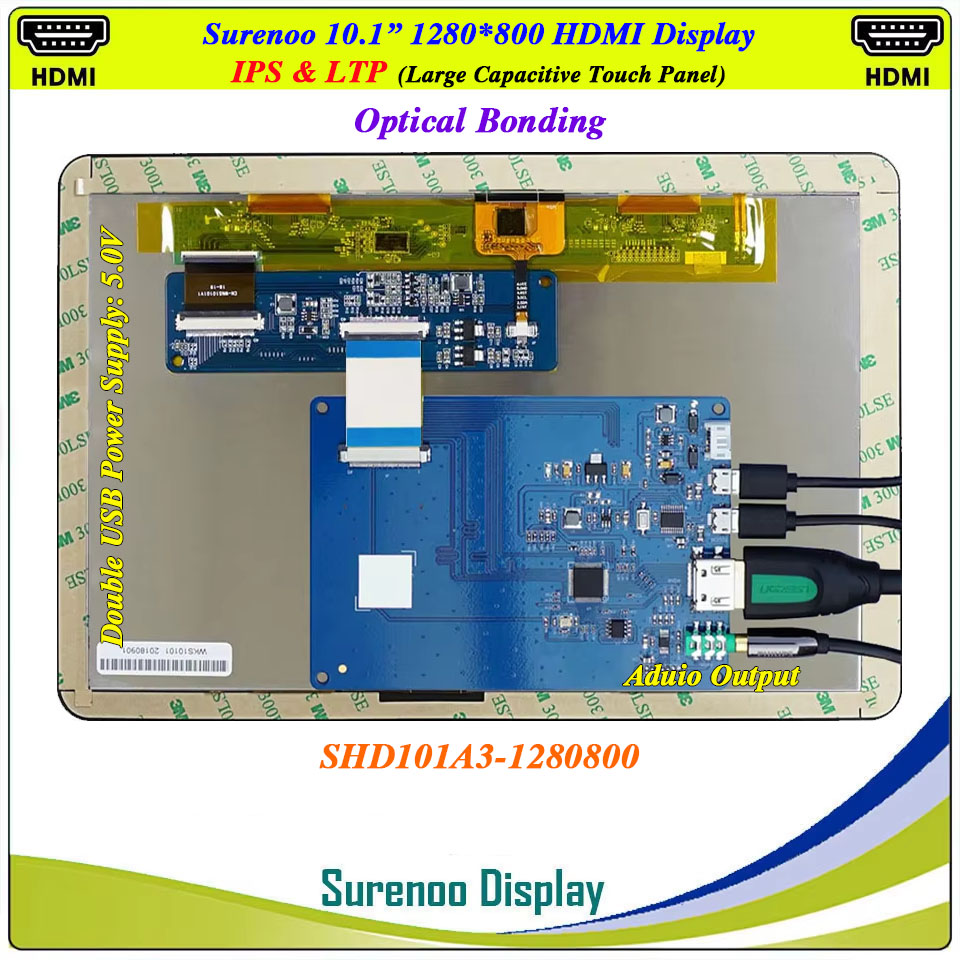 10.1インチ 1280*800 HDMI対応 LCDモジュ - Raspberry Pi 10.1 Inch Capacitive Touch Screen Ips のレビューと価格