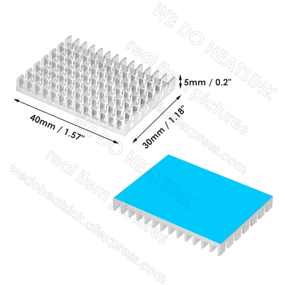 WE DO ヒートシンク 30*40*5 ミリメートルサーマ - Raspberry Pi Water Cooling Kit のレビューと価格
